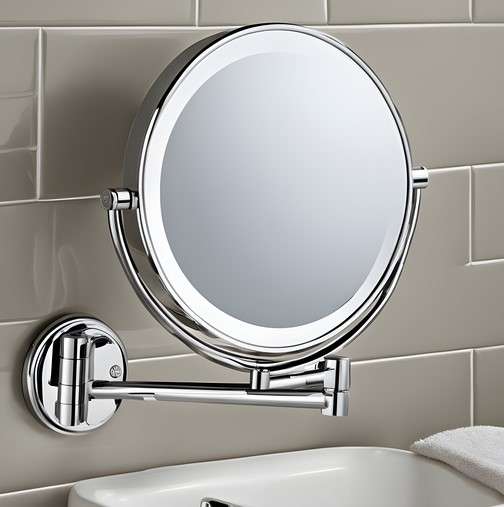 Adjustable Magnification Bathroom Mirrors