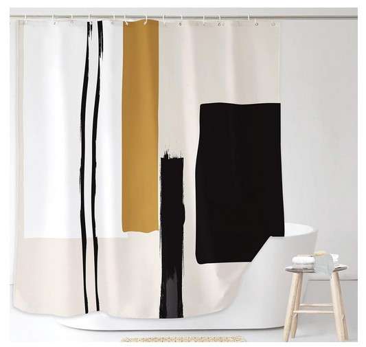 9 Unique Shower Curtain Ideas to Transform Your Bathroom 3 Artistic Abstract Patterns shower curtains