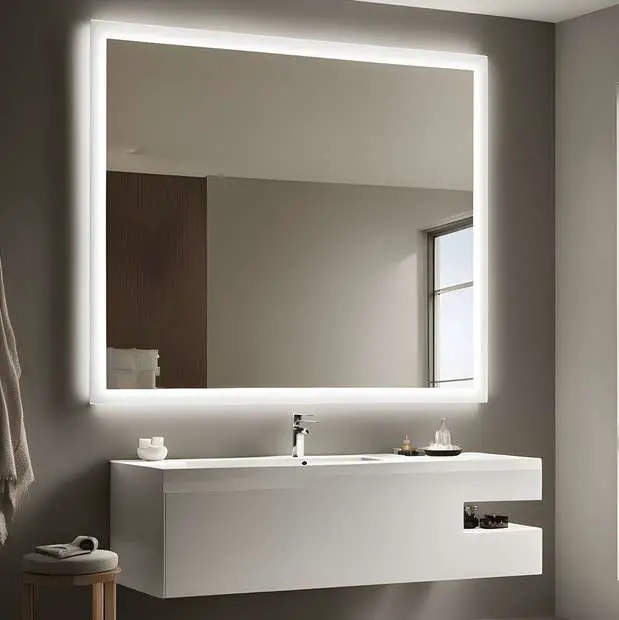 Bathroom Mirror Decoration Ideas for a Modern Bathroom 2 Backlit Mirrors