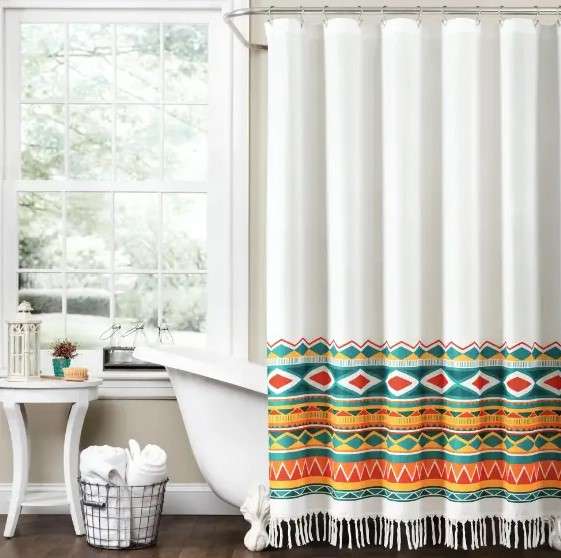 Boho Fringe Shower Curtains