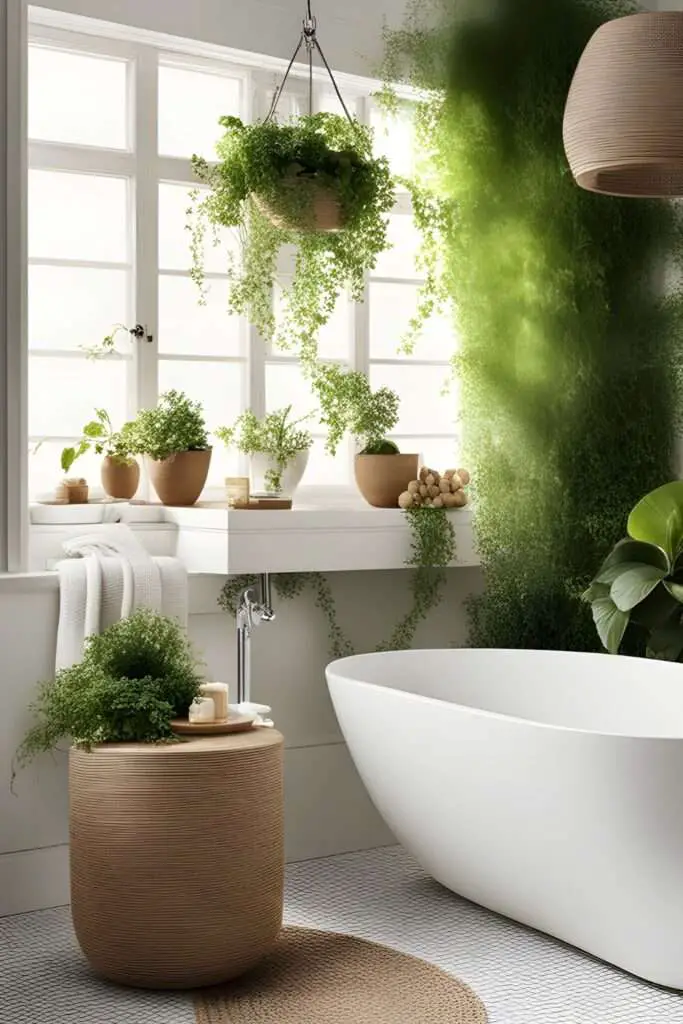 Transform Your Space: 10 Nature-Inspired Bathroom Ideas for Ultimate Relaxation! 1 Botanical Bliss Introduce Lush Greenery