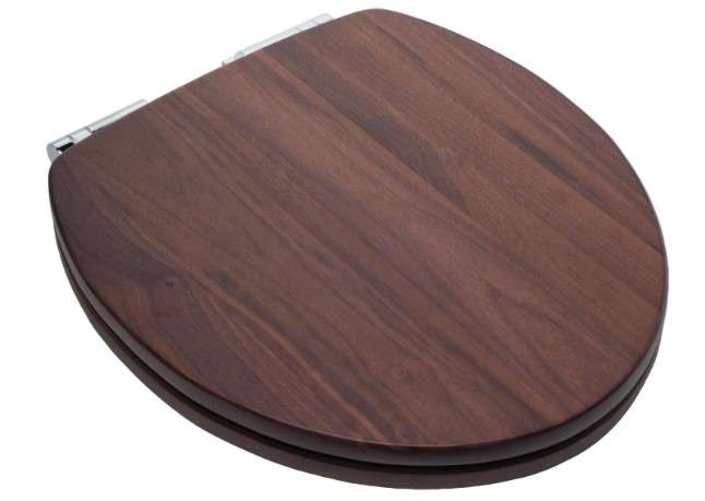 C1B1RS19CH Solid Wood Round Toilet Seat