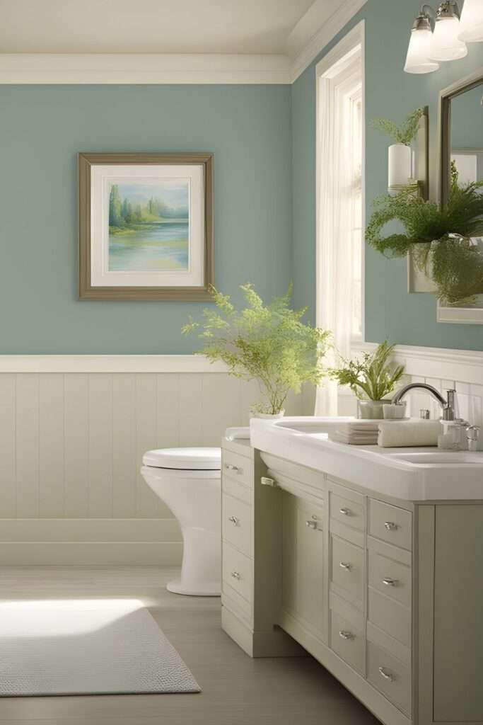 Transform Your Space: 10 Spa Bathroom Ideas for Ultimate Relaxation 1 Calming Color Palette
