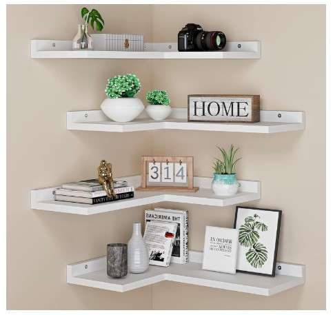 Corner shelves