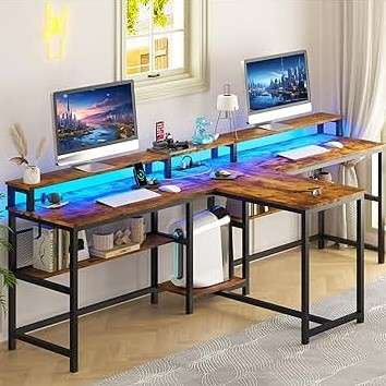 Corner Desks Ideas for Home Offices: The Best Options 5 CubiCubi 40 Inch Small T Shaped Computer Desk