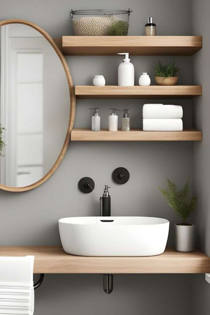 Top 9 Stunning Wall Decor Ideas to Elevate Your Bathroom Style 5 Floating Shelves