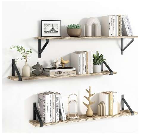 Bookshelves in Living Room: How to Make Them Functional 3 Floating shelves 2