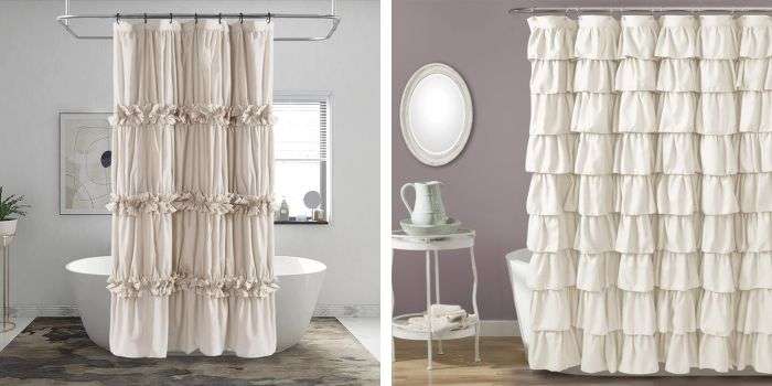 Ruffled Shower Curtains