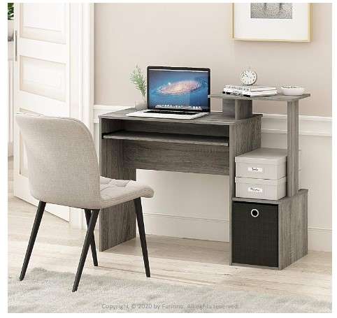 7 Computer Desk Ideas for Every Budget and Space 3 Furinno Econ Multipurpose Home Office Computer Writing Desk