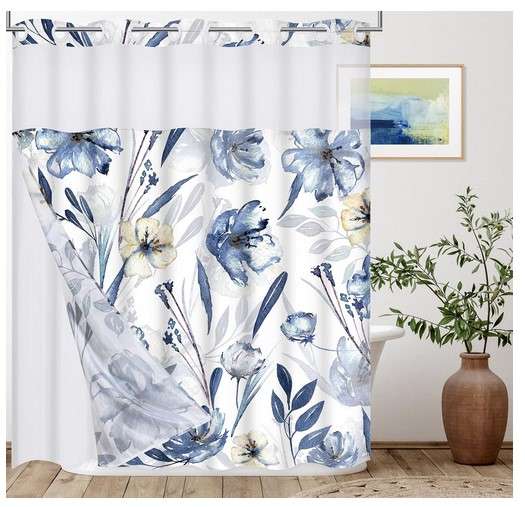 9 Shower Curtain Hook Ideas for a Stylish Bathroom 8 Hookless Design