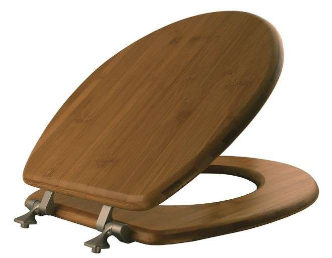 MAYFAIR 9401NI 568 Solid Bamboo Toilet Seat