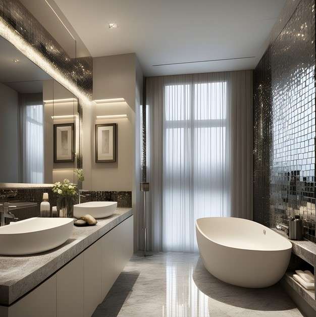 8 Creative Mirror Ideas for Small Bathrooms 3 Mirror Wall Tiles