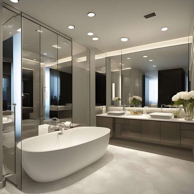 8 Creative Mirror Ideas for Small Bathrooms 8 Mirrored Accent Wall