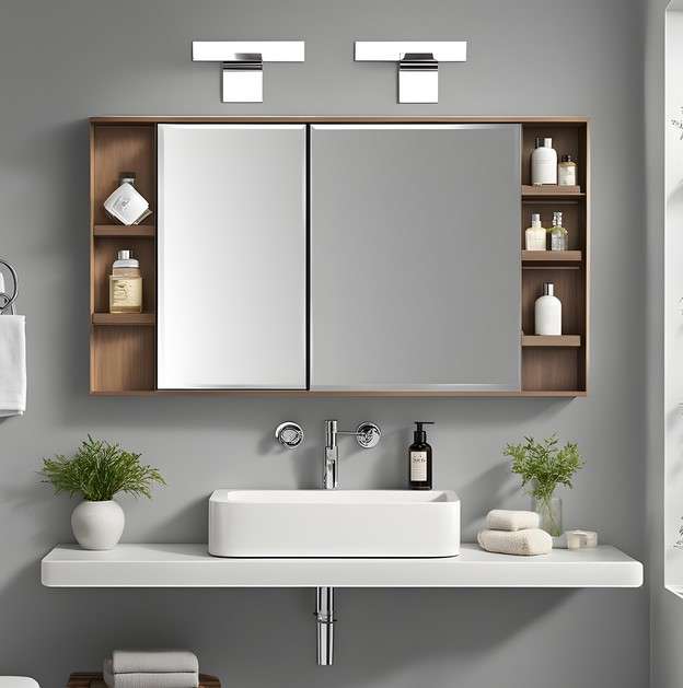 8 Creative Mirror Ideas for Small Bathrooms 2 Mirrored Medicine Cabinet