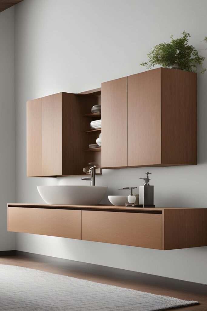 Modern Minimalist Wall Mounted Cabinet