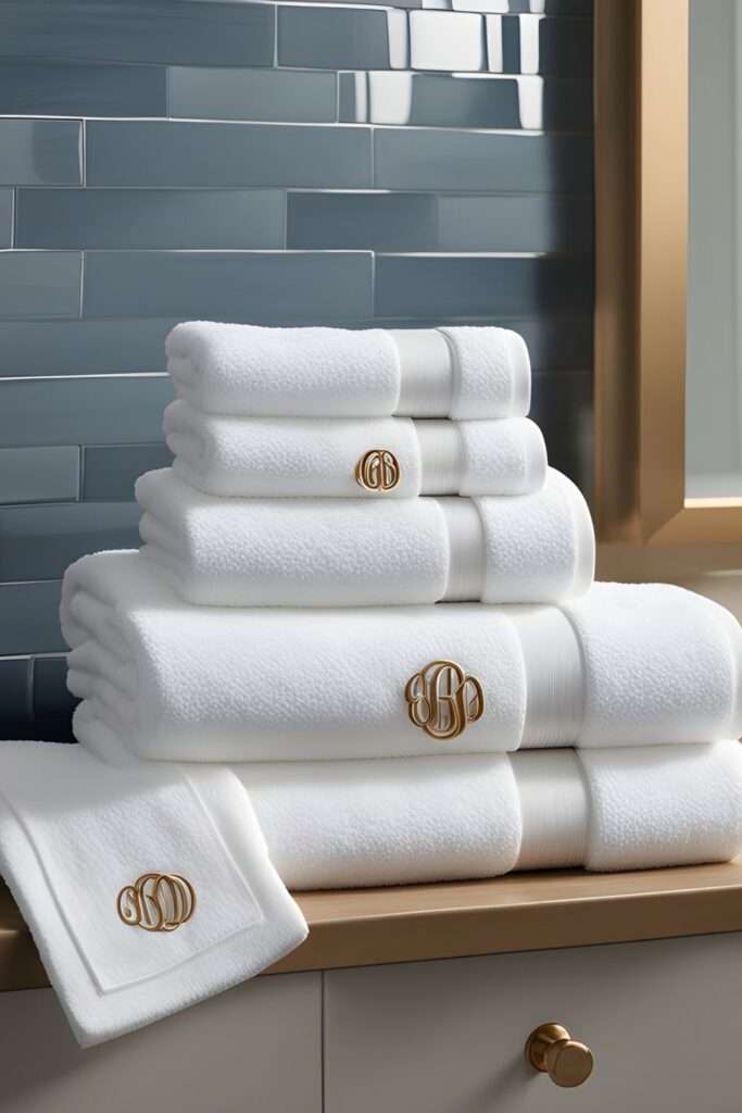 Transform Your Space: Top 10 Bathroom Towel Decorating Ideas! 4 Monogram Magic
