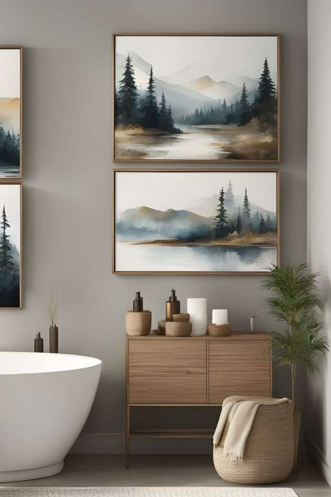 Transform Your Space: 10 Nature-Inspired Bathroom Ideas for Ultimate Relaxation! 9 Nature Inspired Artwork Bring the Outdoors Inside