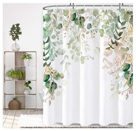 9 Unique Shower Curtain Ideas to Transform Your Bathroom 1 Nature-inspired prints shower curtains