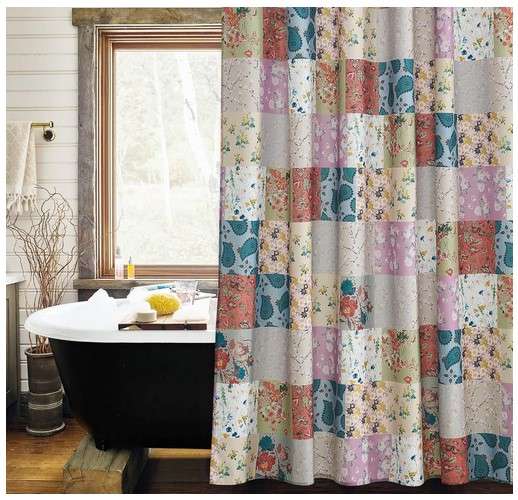 9 Shower Curtain Decorating Ideas for a Stylish Bathroom 1 Patchwork Shower Curtains