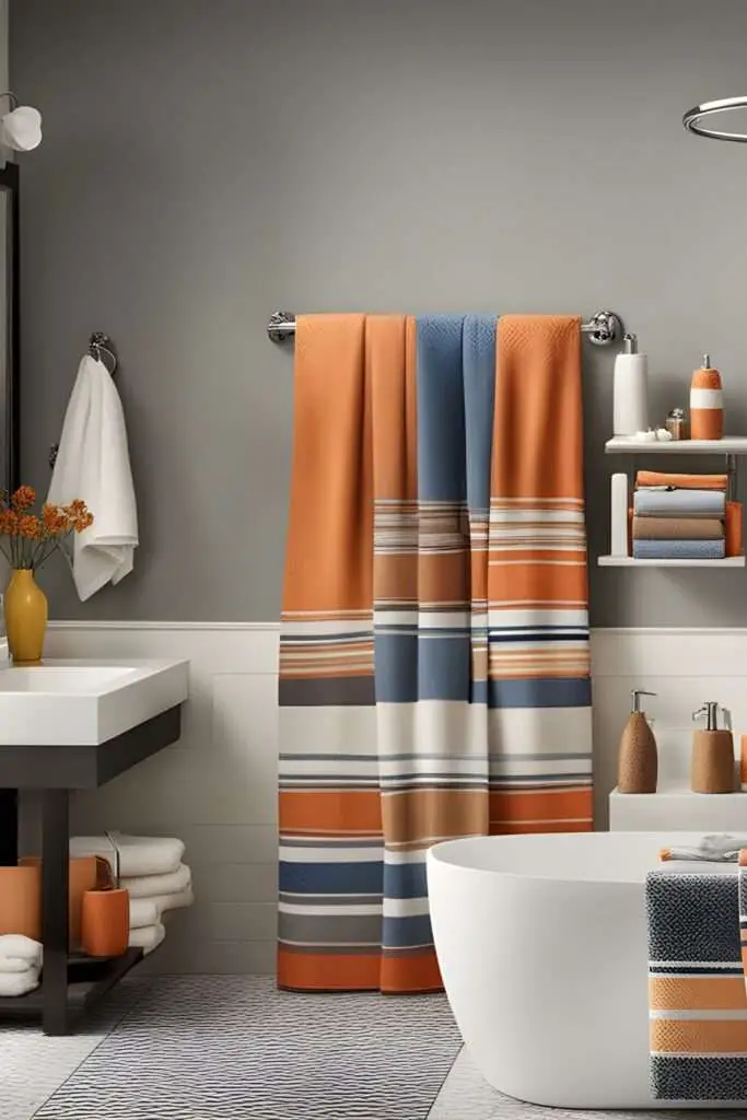 Transform Your Space: Top 10 Bathroom Towel Decorating Ideas! 6 Pattern Play