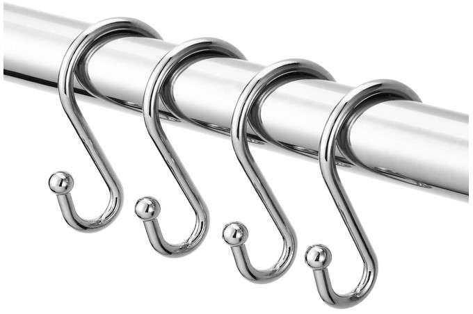 9 Shower Curtain Hook Ideas for a Stylish Bathroom 5 S Hook Design