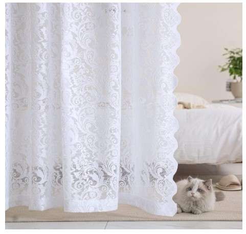 Lace Shower Curtains: Inspiration and Ideas 5 Sheer Lace Panels