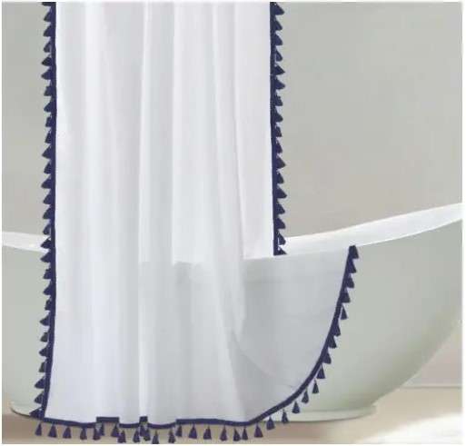 Fringed Shower Curtains: The Best Options for Your Bathroom 3 Tassel Fringe Shower Curtains