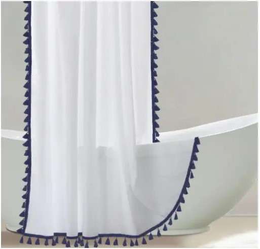 Tassel Fringe Shower Curtains