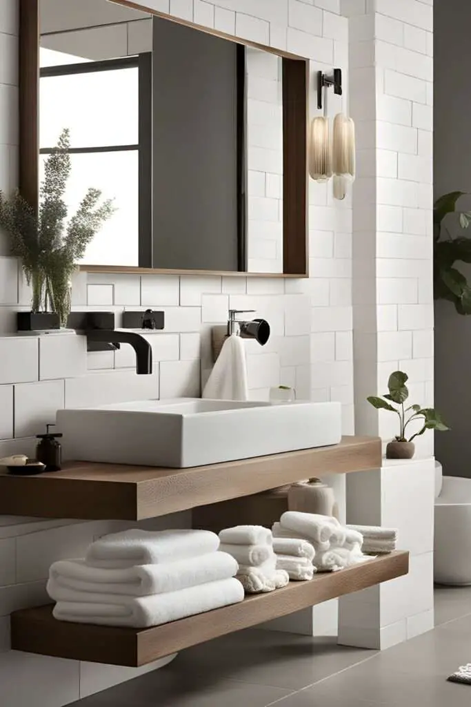 Transform Your Space: Top 10 Bathroom Towel Decorating Ideas! 9 Texture Contrast