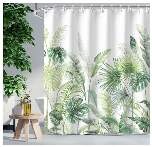 Patterned Shower Curtains: A Must-Have for a Stylish Bathroom 5 Tropical Shower Curtains