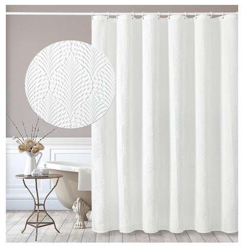 Try White on White Shower Curtains
