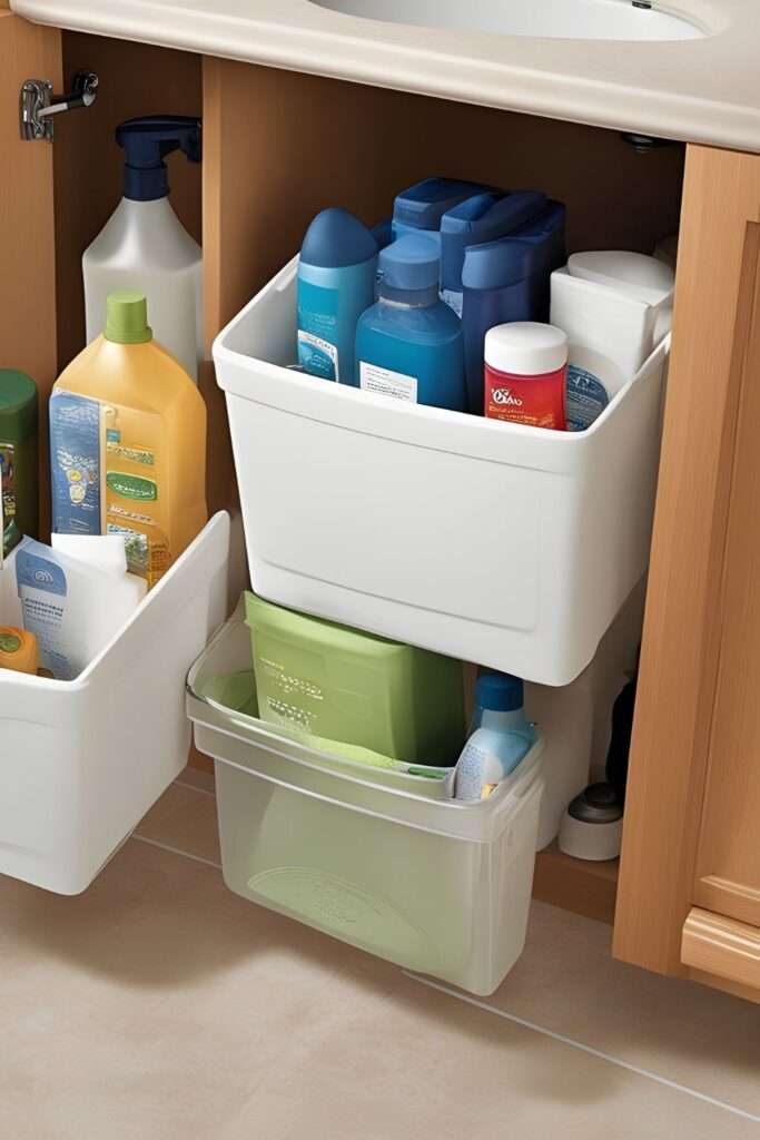 10 Genius Bathroom Organization Hacks You Need to Try Right Now! 5 Under Sink Storage Bins