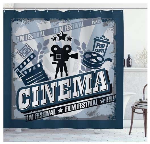 Vintage Movie Posters shower curtain