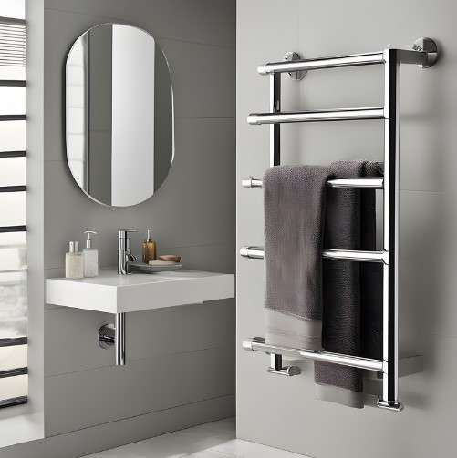 Wall mounted towel racks