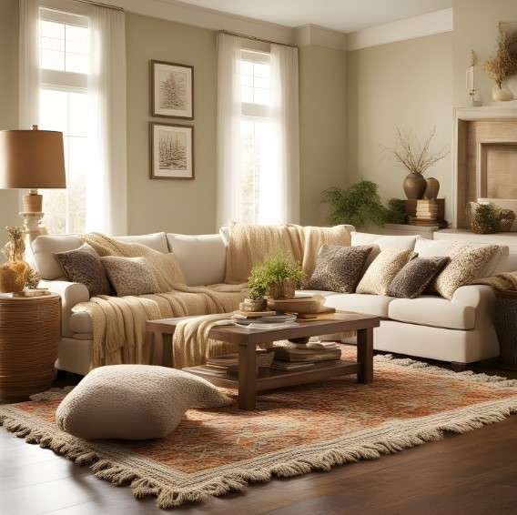 5 Cozy Living Room Décor Ideas That Will Make Your Space Feel Warm and inviting 2 Add Texture and Pattern