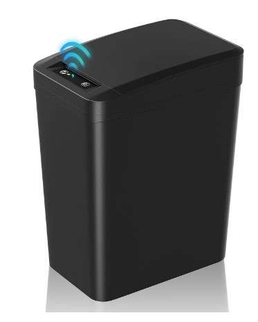 Modern Bathroom Trash Cans With Lids: Reviews and Recommendations 1 Bathroom Trash Can with Lid, 2.2 Gallon Automatic Touchless Garbage Can