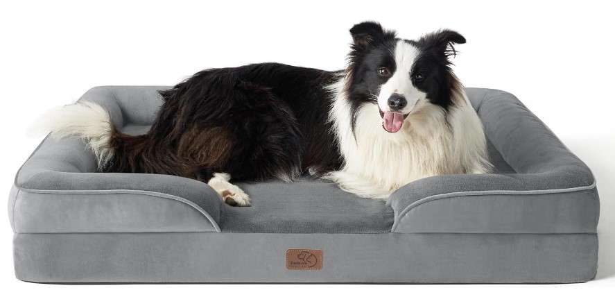 Bedsure Orthopedic Pet Bed Large Washable Dog Sofa With Supportive Foam