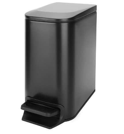 Cesun Small Bathroom Trash Can with Lid Soft Close