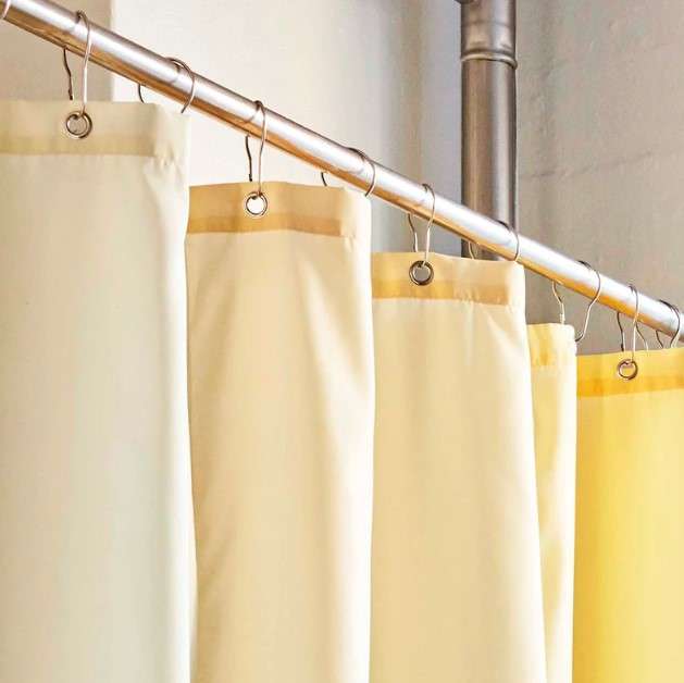 10 Creative Ways to Hang a Shower Curtain 3 Clip Rings