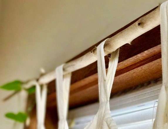 10 Creative Ways to Hang a Shower Curtain 5 Driftwood Branch