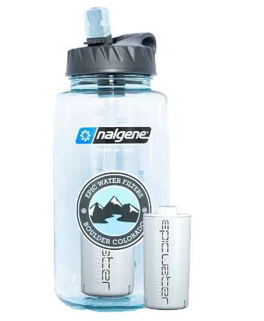 Epic Water Filters Nalgene OG Sustain Tritan USA Made Water Bottle and 75 Gallon Filter