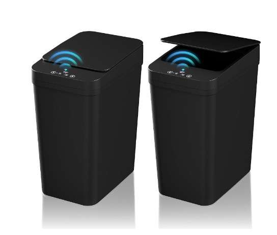 Modern Bathroom Trash Cans With Lids: Reviews and Recommendations 9 KOEYLE 2 Pack 2.2 Gallon Automatic Touchless Garbage Can