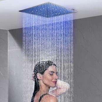 LED Rainfall Shower Head