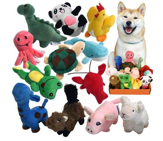 6 Best Toys for Dogs Home Alone: Top Picks Revealed 9 Legend Squeaky Plush Dog Toy Pack - 12 Soft Stuffed Puppy Chew Toys with Squeakers