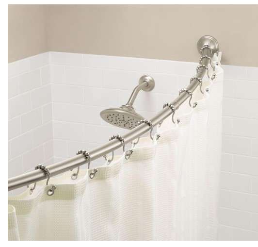 Best Shower Curtain Rings Ideas for Your Bathroom 9 Moen SR2201BN Shower Curtain Rings (Pack of 12), Brushed Nickel