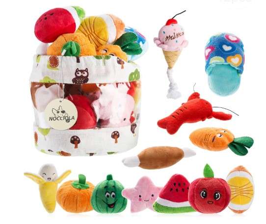 6 Best Toys for Dogs Home Alone: Top Picks Revealed 11 Nocciola Dog Squeaky Toys, Plush Small Dog Toys for Dogs