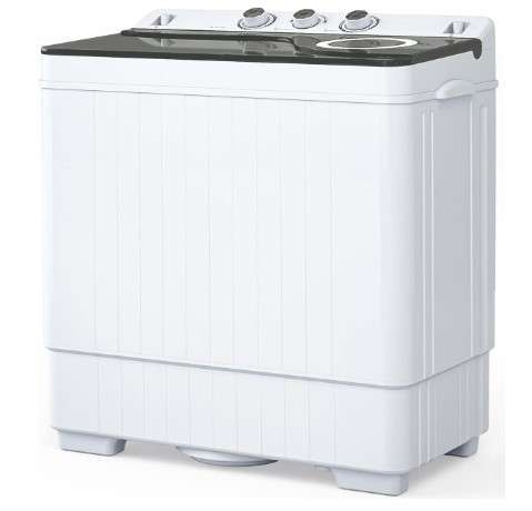 ROVSUN 26lbs Compact Twin Tub Portable Washing Machine