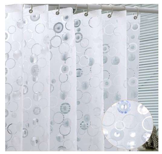 WELTRXE EVA 8G Bathroom Shower Curtain Liner