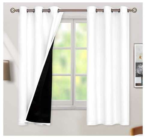BGment Thermal Insulated 100 Blackout Curtains for Bedroom with Black Liner