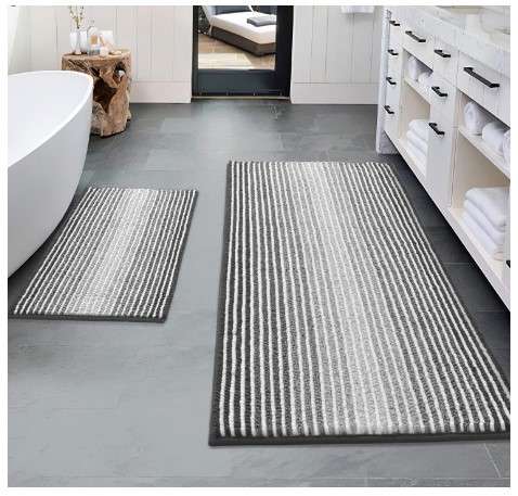 Large Bathroom Rugs: Tips for Buying and Decorating 1 BSICPRO Bathroom Rugs and Mats Sets